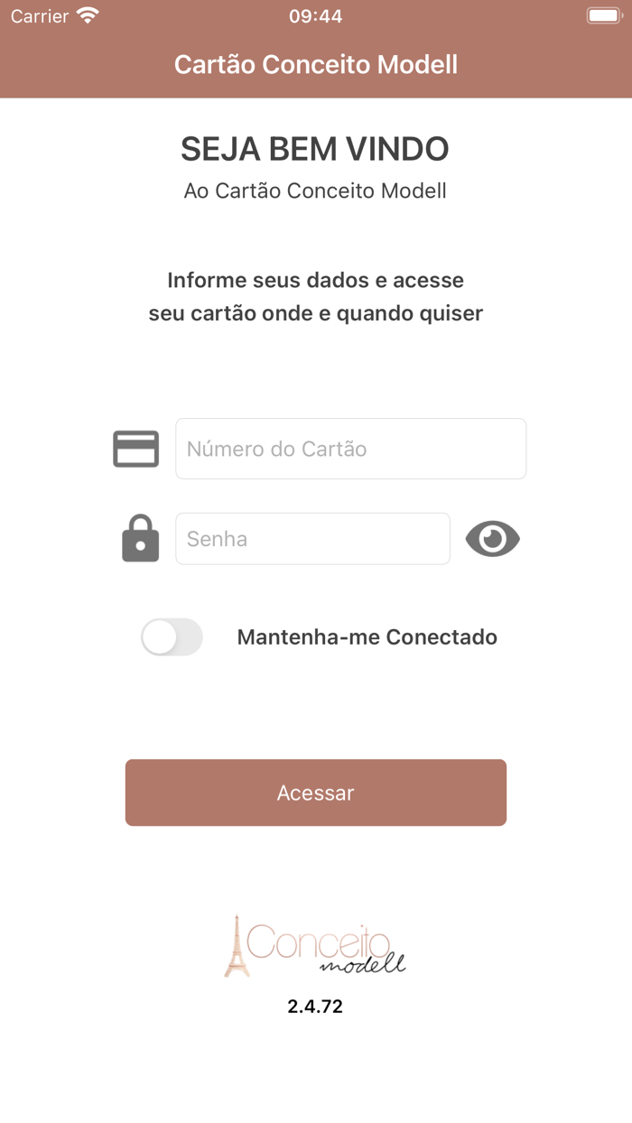 Cartão Conceito Modell