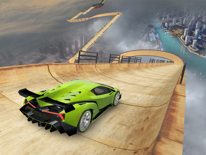 GT Car Mega Ramp  Car Stunts