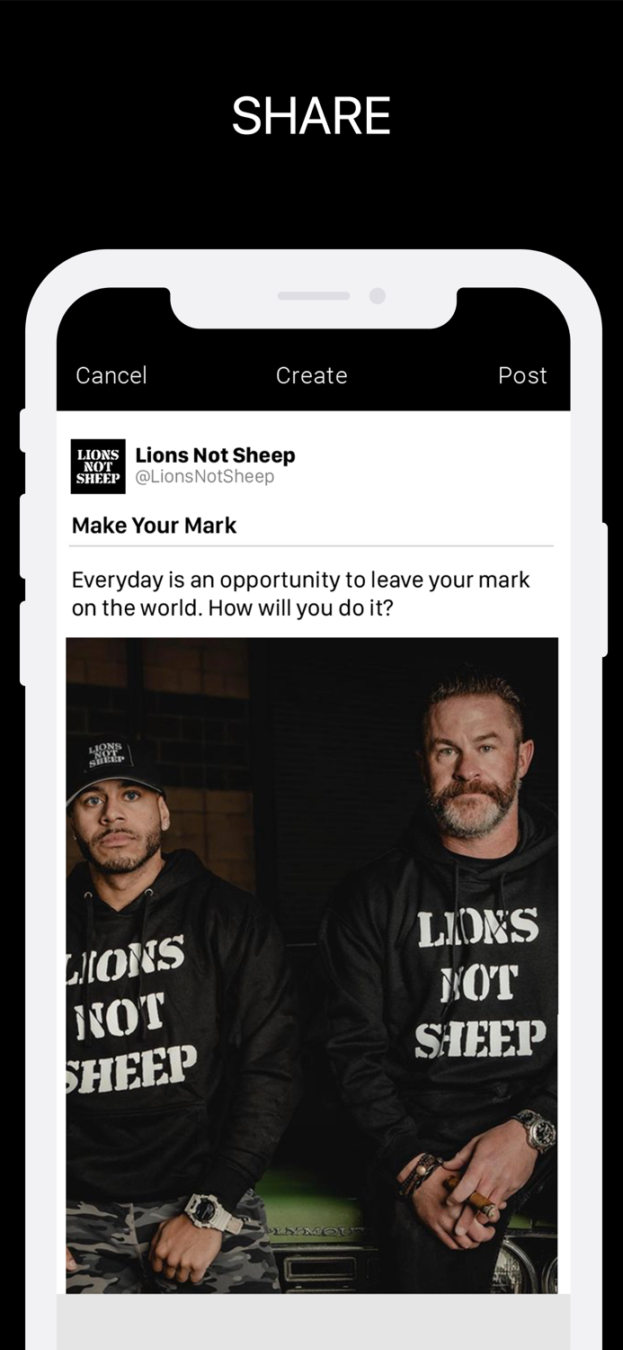 Lions Not Sheep ® Den