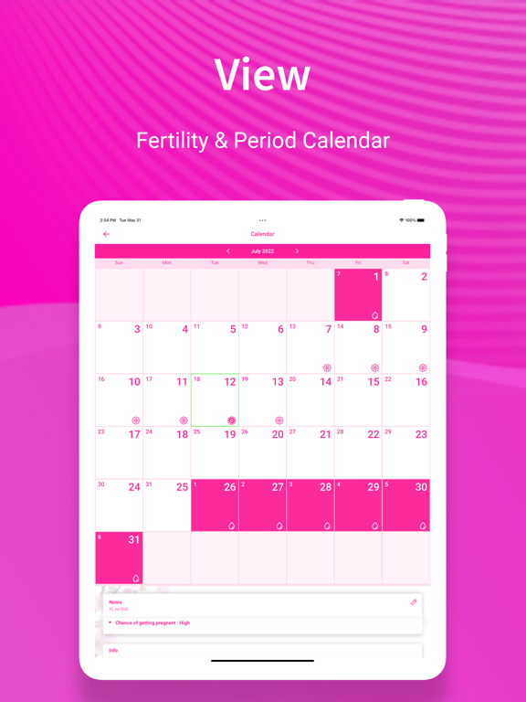 My Period Tracker & Calendar screenshot 2