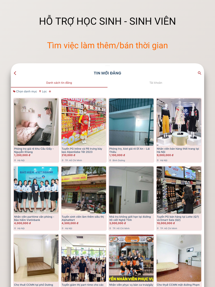 Hỗ trợ Học sinh - Sinh viên