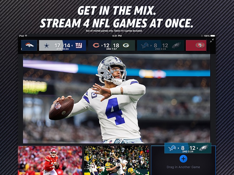 NFL SUNDAY TICKET for iPad screenshot-0