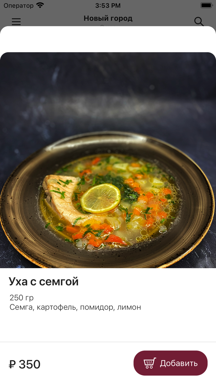 Новый Город  Доставка