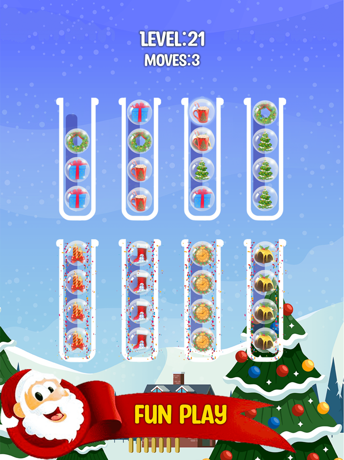 Christmas Sort Puzzle Game
