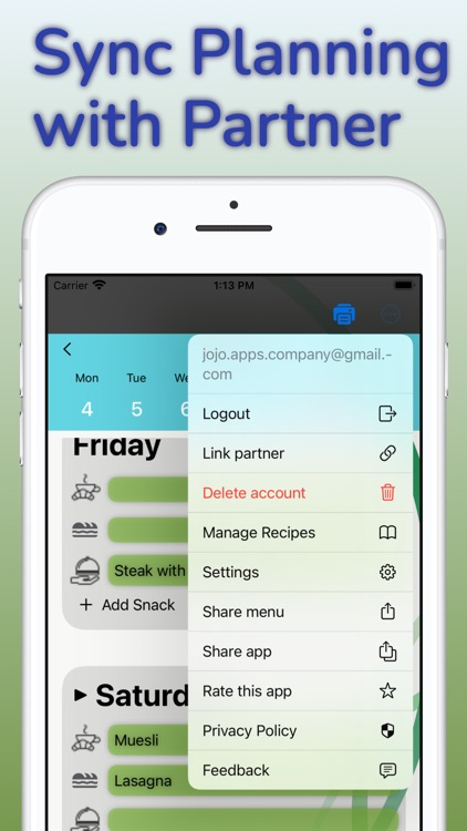 Weekly Meal Planner Calendar screenshot-3
