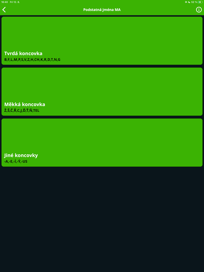 Чешские склонения в кармане