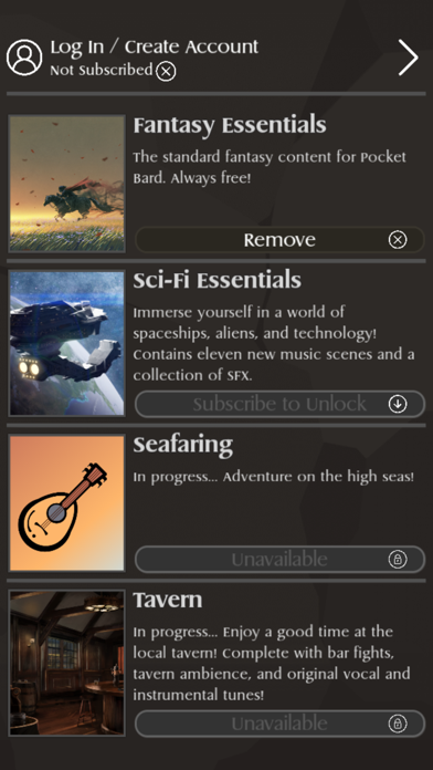 Pocket Bard App screenshot 4