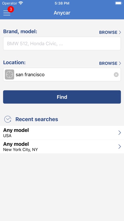 Anycar: Find cars for sale