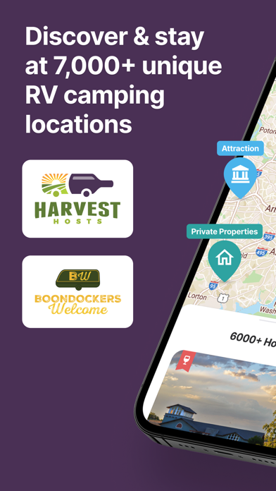 Harvest Hosts Screenshot