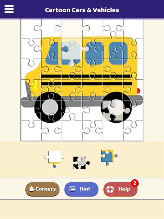 Cartoon Cars & Vehicles Puzzle screenshot 4