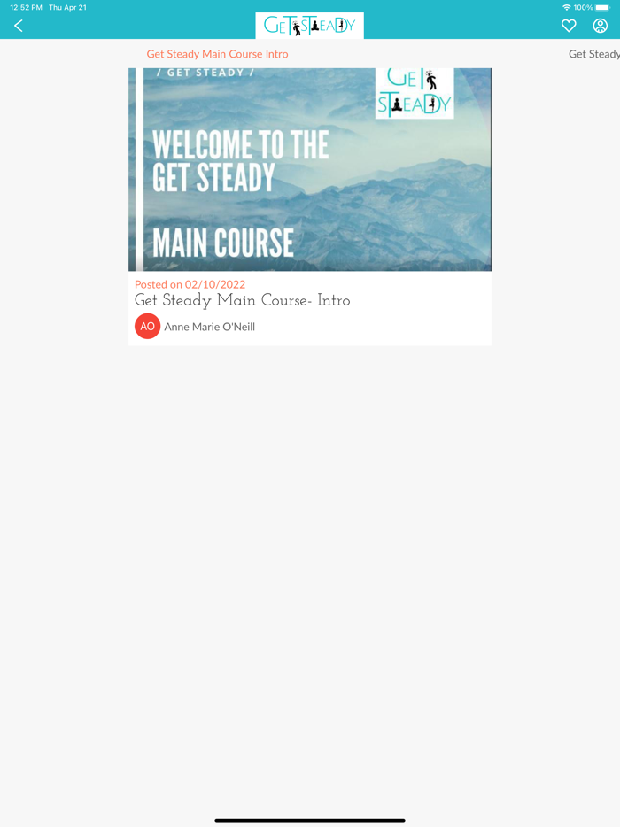 Get Steady- Balance Exercises