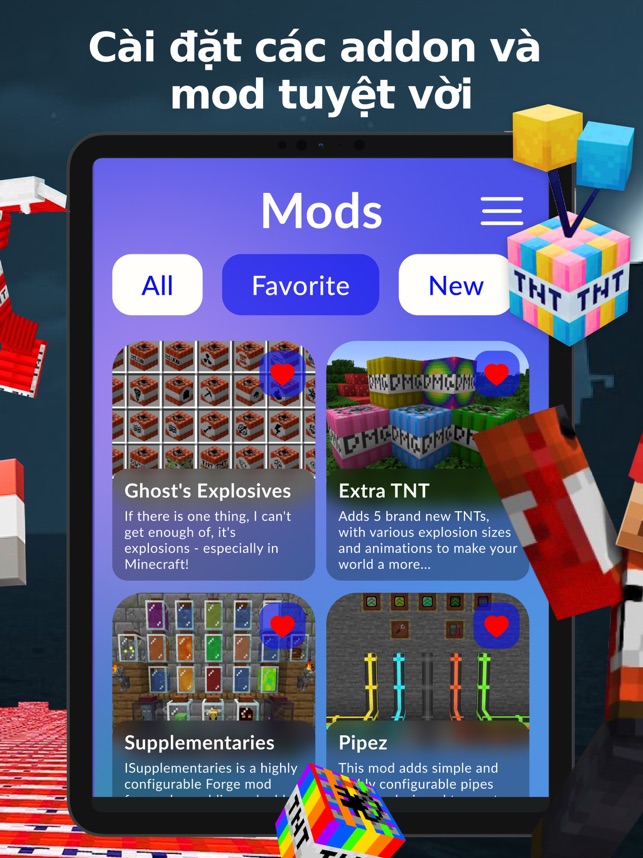 TNT Addons Mods for Minecraft