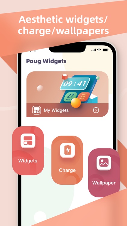 Poug Widgets-Charge&Wallpaper