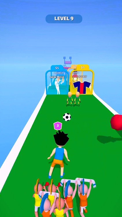 Football Gold Ball Soccer Run screenshot-5