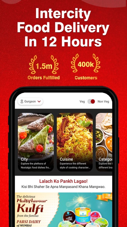 JustMyRoots: Food Delivery App