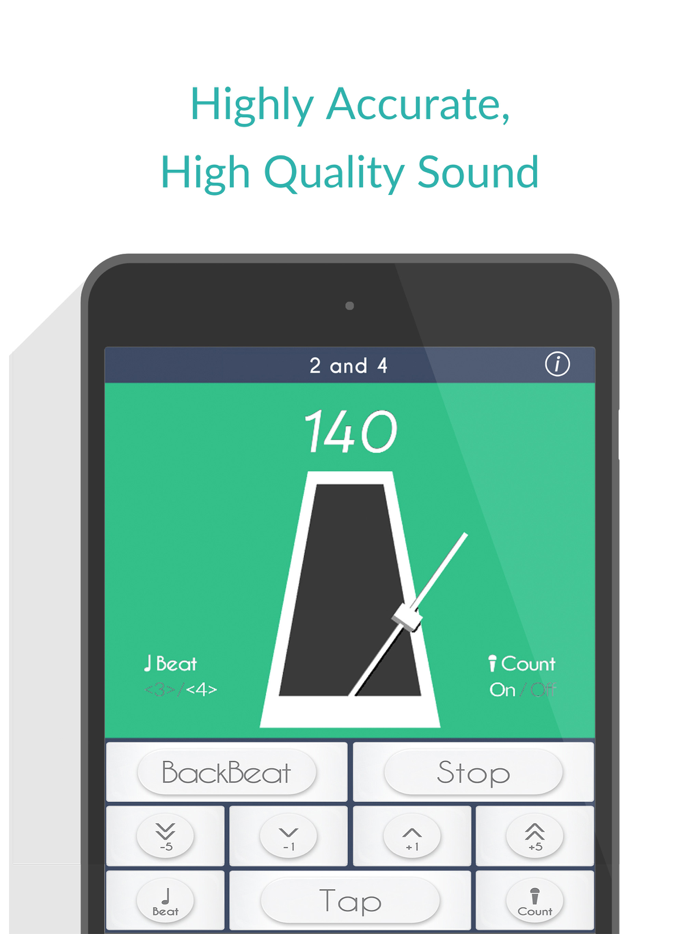 2 and 4 Real Metronome