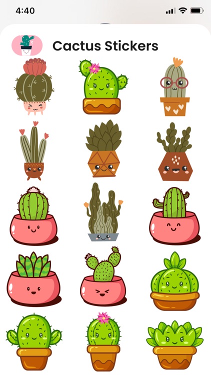 Desert Cactus Emoji & Stickers