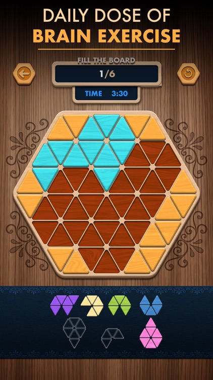 Woody Poly Block Hexa Triangle screenshot-0