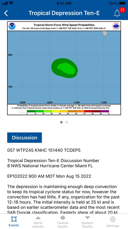 NOAA Center Hurricane