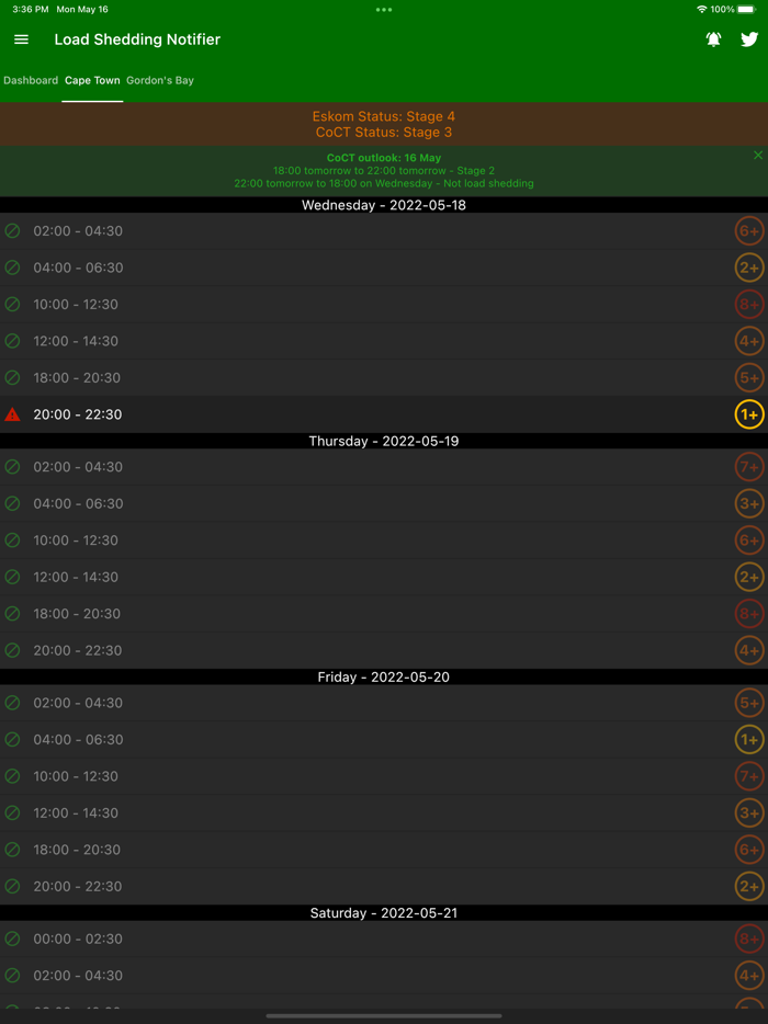 Load Shedding Notifier