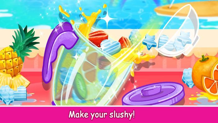 Wolfoo Make Rainbow Slushy