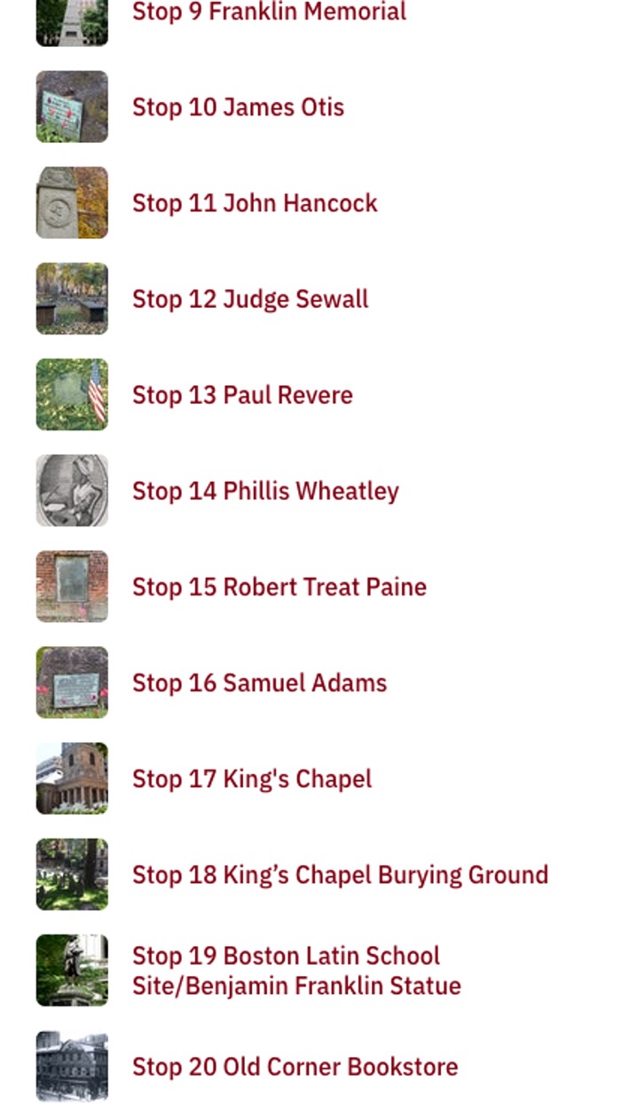 Freedom Trail App