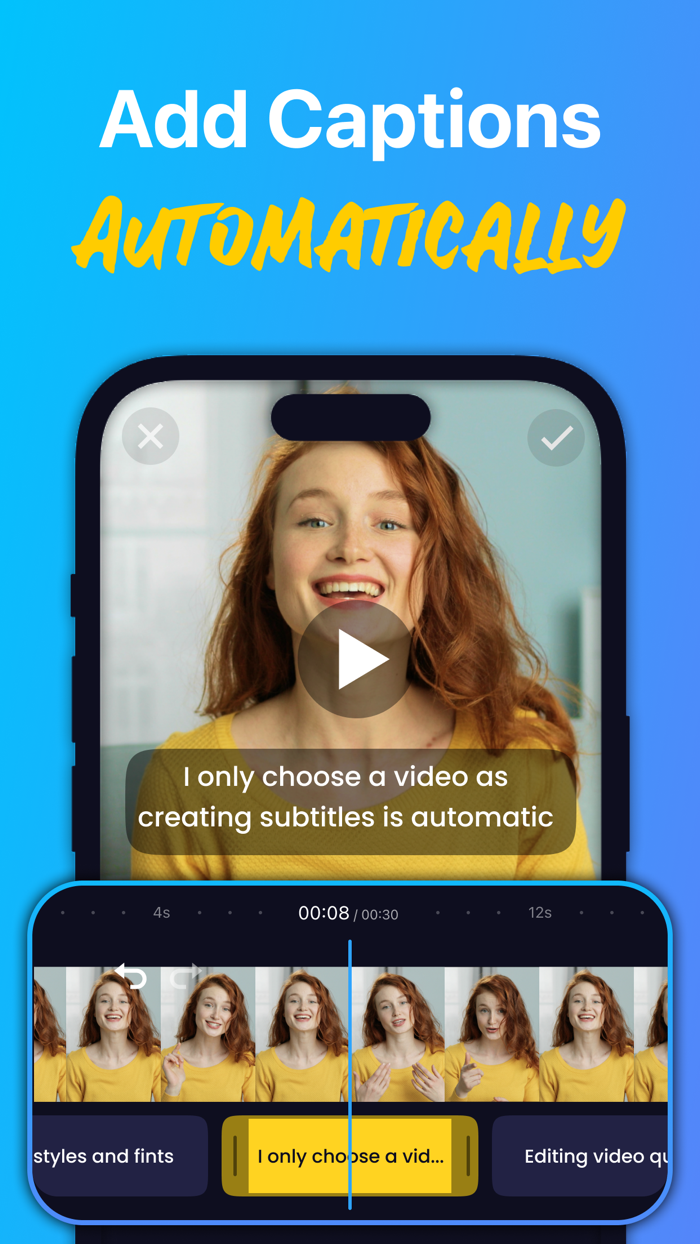 Captions Subtitles for videos