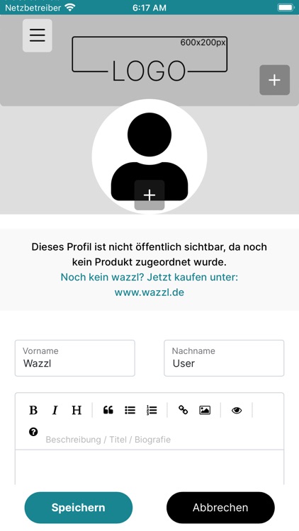 wazzl - digital businesscard