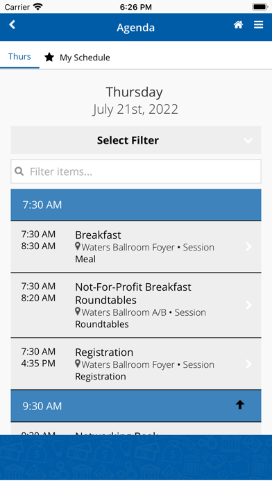 Indiana CPA Society Events screenshot 2