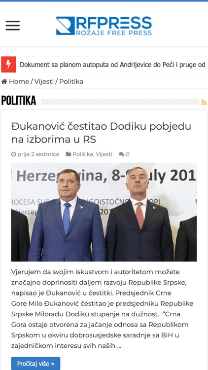 Rožaje Free Press