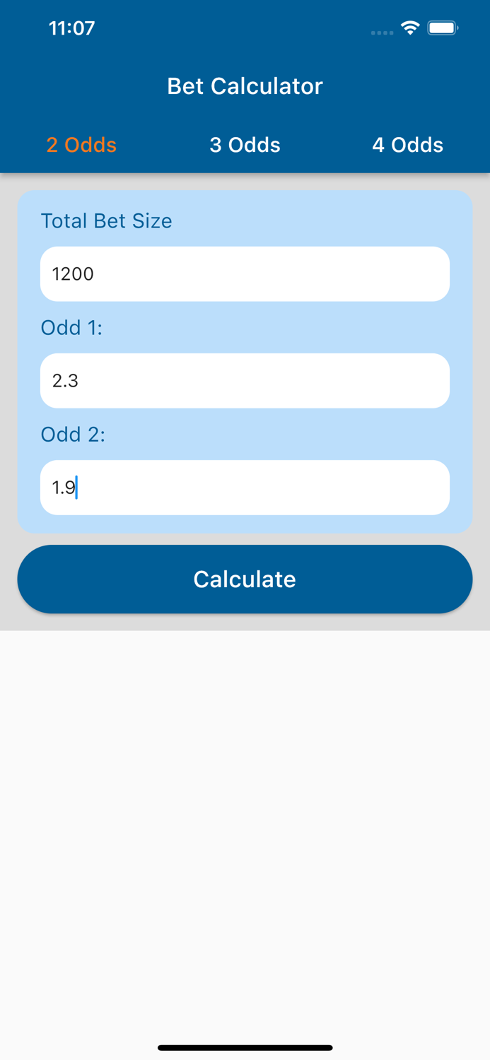 Betting Calculator - HT/FT