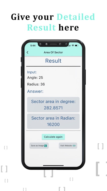 Area of a Sector Calculator