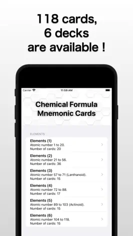 Game screenshot Chemical Formula Mnemonic Card mod apk