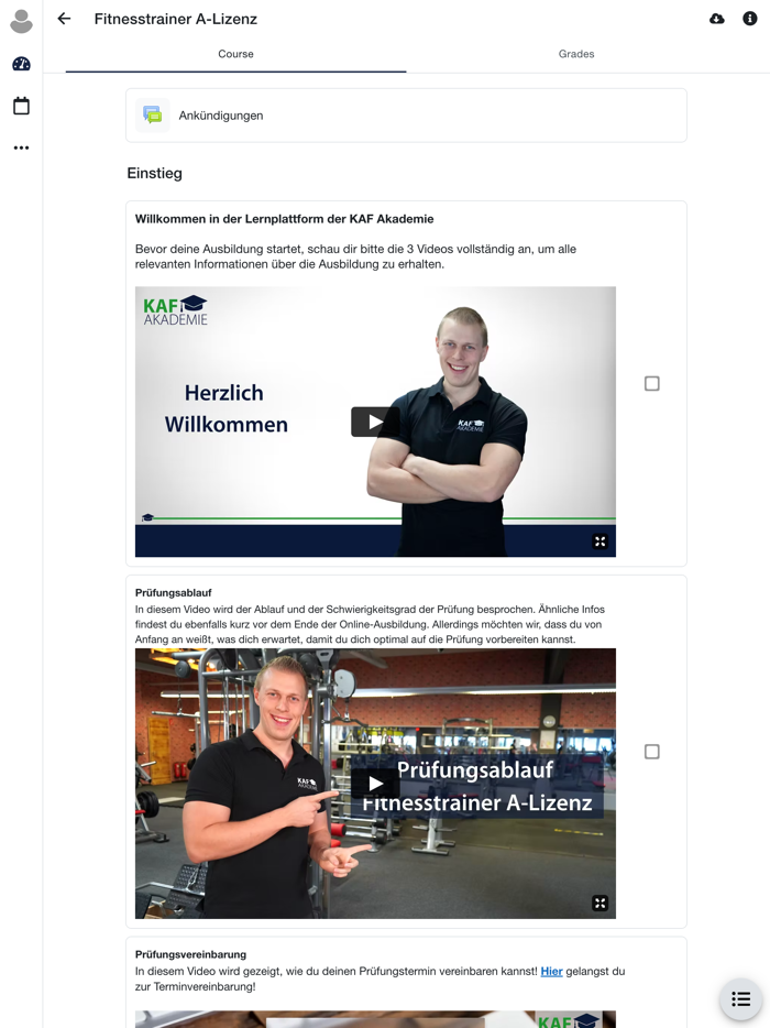 KAF Akademie Lernplattform