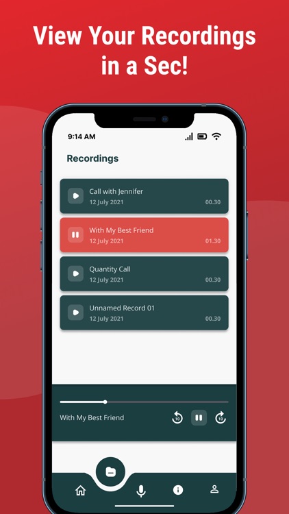 Incoming Call Recorder App