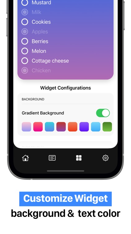 Shopping Widget | Noteit List