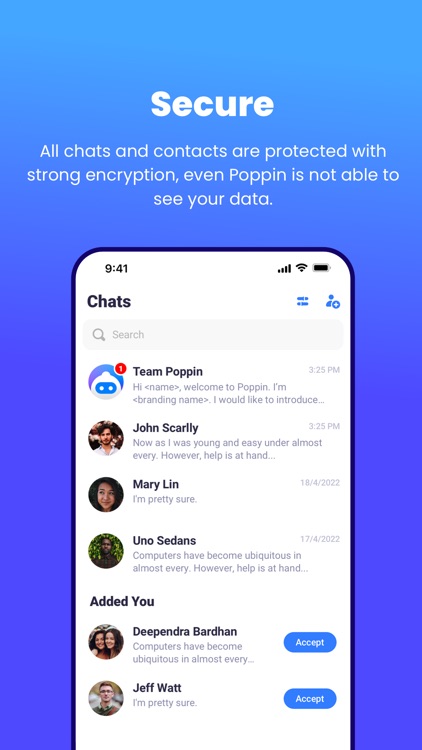 Poppin Messenger screenshot-5