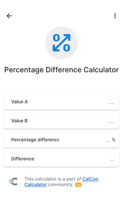 Percentage Difference
