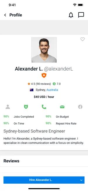 Immagine dello schermo 2 Freelancer - Hire & Find Jobs iphone
