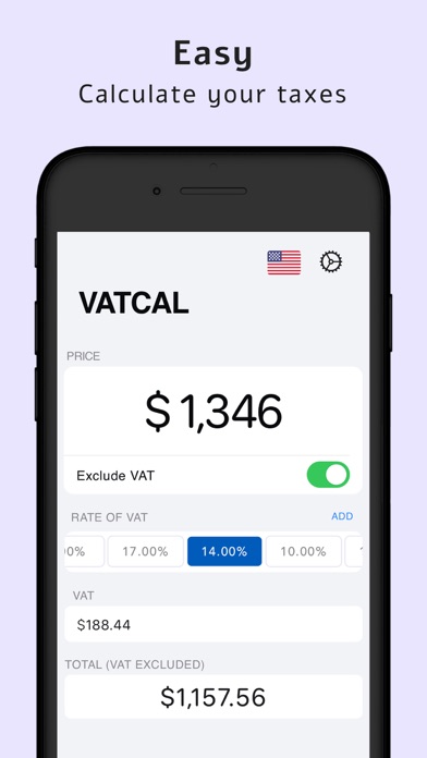 VATCAL - V.A.T.|VAT calculator screenshot 2