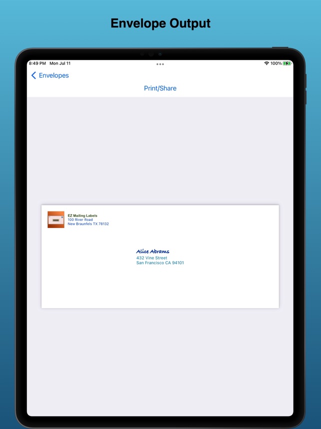 EZ Mailing Labels II on the App Store