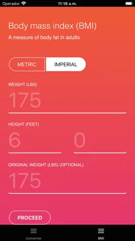Game screenshot Weight converter and BMI apk