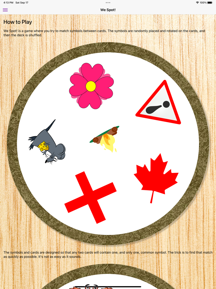 We Spot A Matching Card Game