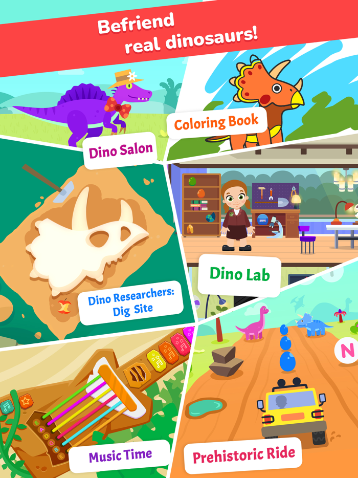 Dino Preschool learn abc  123