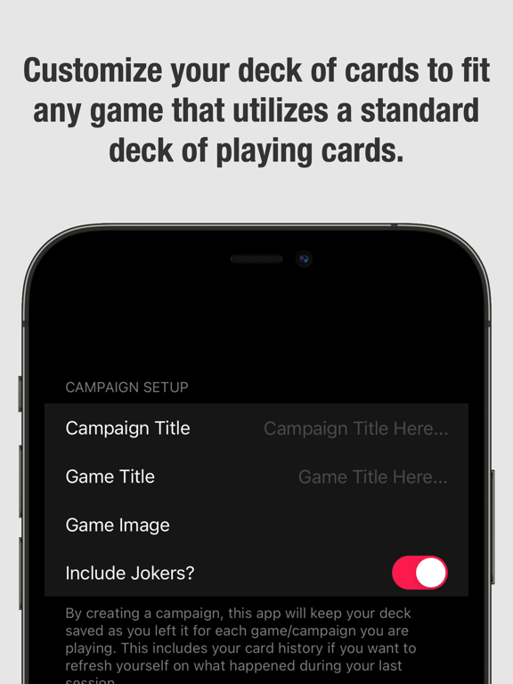 Decks of Cards for Solo RPGs Ipad images