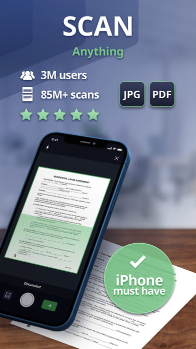 SCAN SHOT document scanner pdf Screenshot