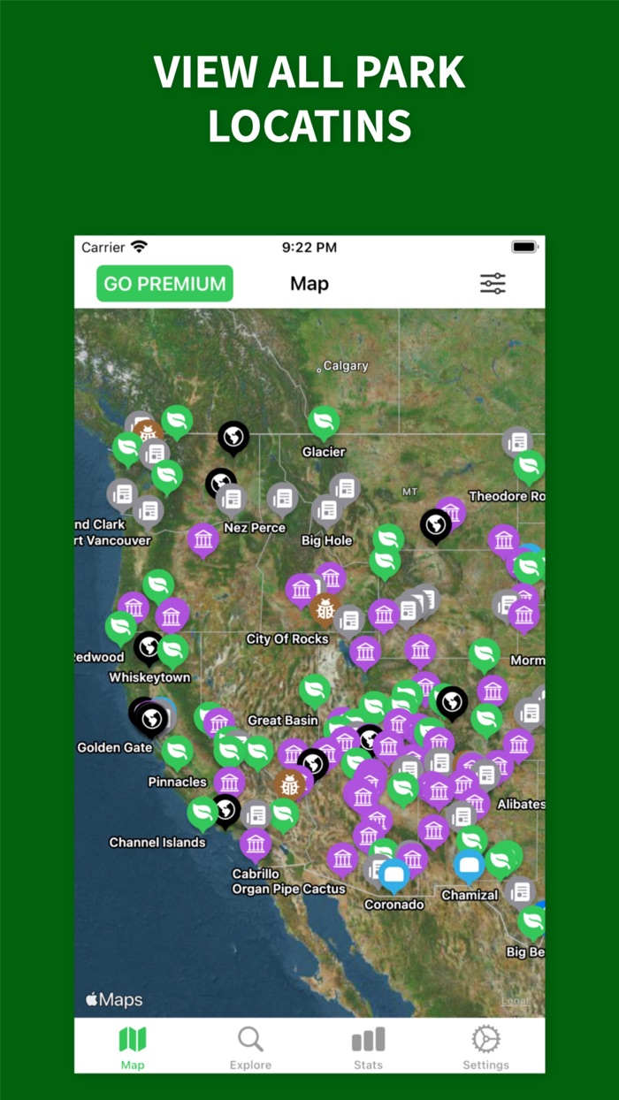 Park’d National Parks Tracker