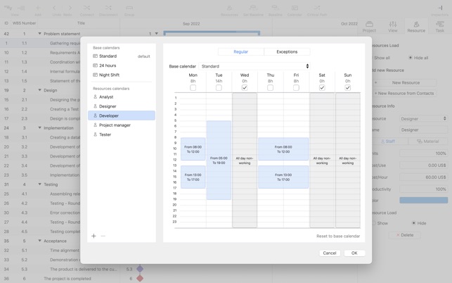 Project Office X: Gantt chart on the Mac App Store