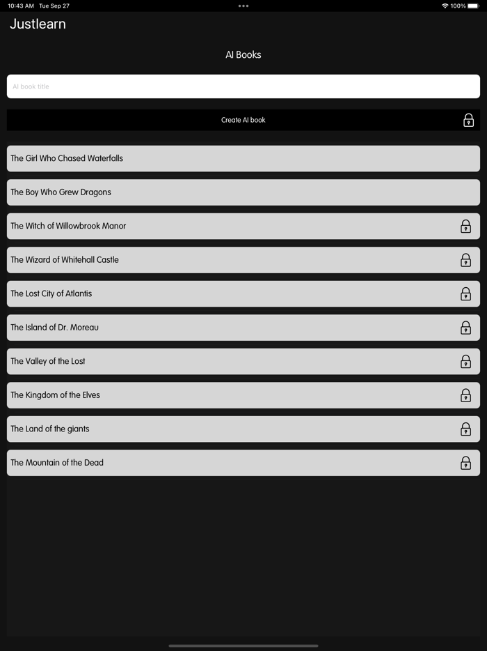 Justlearn - AI Books  Audio