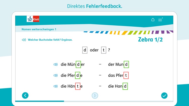 Zebra Deutsch-Grundwortschatz screenshot-5